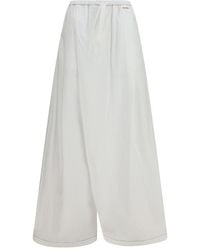 Marni - White Cotton Casual Pants - Lyst