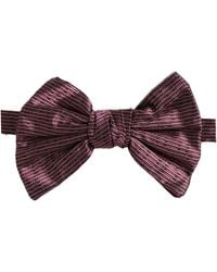 Dolce & Gabbana - Men Maroon 100% Silk Adjustable Neck Papillon Bow Tie - Lyst