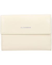Jil Sander - White Leather Wallet - Lyst