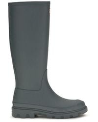 HUNTER - Gray Rubber Rain Boots - Lyst