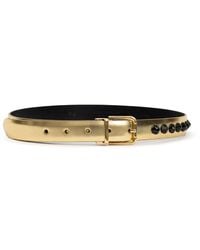 Dolce & Gabbana - Studded Leather Belt - Lyst