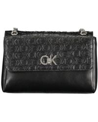 Calvin Klein - Nero Polyester Handbag - Lyst