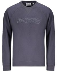 Guess - Blue Cotton Men's Sweatshirt - Lyst