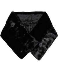 Dolce & Gabbana - Fur Shawl Neck Wrap Cover Collar Scarf - Lyst