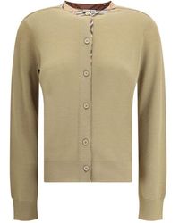 Burberry - Knit Cardigan - Lyst