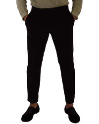 Dolce & Gabbana - Cotton Corduroy Skinny Trouser Pants - Lyst