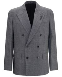 Lardini - Gray Wool Oves Aries Blazer - Lyst