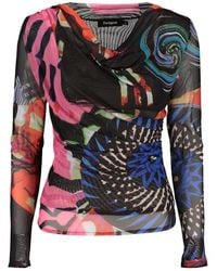 Desigual - Black Polyester S Sweater - Lyst