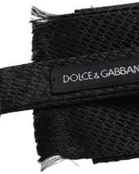 Dolce & Gabbana - Men Dark Gray 100% Silk Adjustable Neck Papillon Bow Tie - Lyst