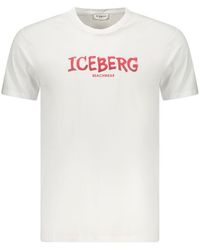 Iceberg - Bianco Cotton Men T - Lyst