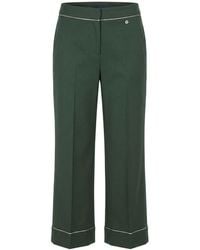 Trussardi - Green Polyester Pants - Lyst