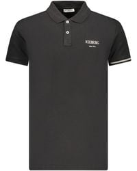 Iceberg - Black Cotton Men Polo Shirt - Lyst