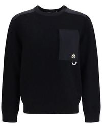 Moose Knuckles - Black Nylon Sweatshirt - Lyst