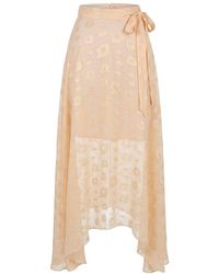 Trussardi - Beige Polyester S Skirt - Lyst