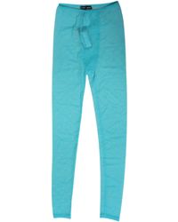 Dolce & Gabbana - Nylon Logo Lace Leggings Pants Underwear Elastane - Lyst