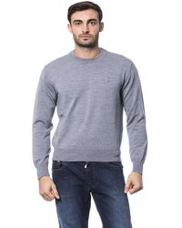Billionaire Italian Couture - Embroidered Merino Wool Crew Neck Sweater - Lyst