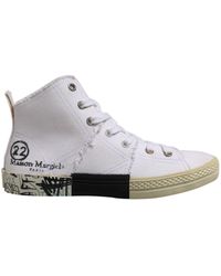 Maison Margiela - Canvas Hightop Graffiti Sneakers - Lyst