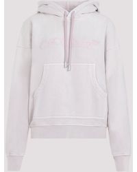 Off-White c/o Virgil Abloh - Pink Laundry Cotton Over Hoodie - Lyst