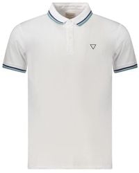 Guess - White Cotton Men Polo Shirt - Lyst