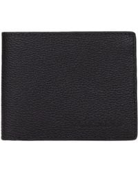 Testoni - Black Leather Wallet - Lyst