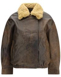 R13 - Brown Lamb Ovis Aries Aries Bomber - Lyst