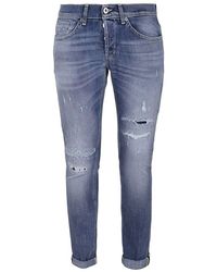 Dondup - Chic Distressed Stretch Jeans - Lyst