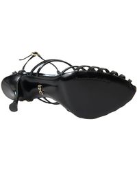 Dolce & Gabbana - Elegant Leather Stiletto Sandals - Lyst
