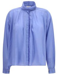 forte_forte - Blue Cotton Blouse - Lyst