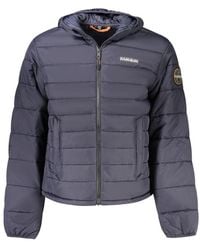 Napapijri - Blue Polyamide Men's Jacket - Lyst