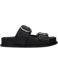 Jil Sander - Leather Sandals And Clogs - Lyst