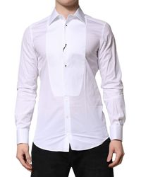 Dolce & Gabbana - Crown Cotton Dress Formal Shirt - Lyst