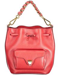 Coccinelle - Rosso Leather Woman Bag - Lyst