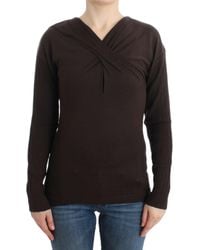 Roberto Cavalli - Chic Keyhole Virgin Wool Sweater - Lyst