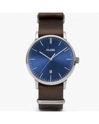 Cluse - Brown Leather Watch - Lyst
