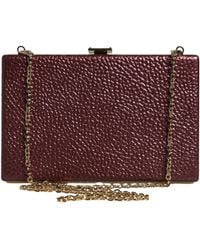 Dolce & Gabbana - Leather Clutch Evening Crossbody Bag - Lyst