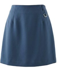 Trussardi - Blue Polyester Skirt - Lyst