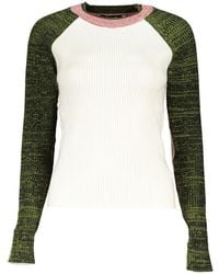 Desigual - Chic Contrasting Crew Neck Sweater - Lyst