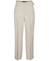 Vero Moda - Straight Trousers - Lyst