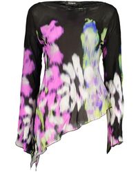 Desigual - Black Viscose 's T - Lyst
