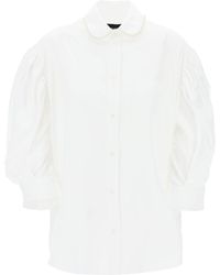 Simone Rocha - Puff Sleeve Shirt With Embellishment - Lyst