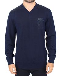 Ermanno Scervino - Elegant V-Neck Wool Blend Pullover - Lyst