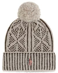 Moncler - Gray Alpaca Vicugna Pacos Beanie - Lyst