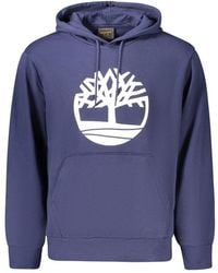Timberland - Blue Cotton Men's Sweatshirt - Lyst