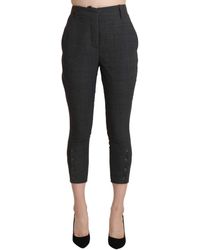 Ermanno Scervino - Chic High Waist Capri Cropped Pants - Lyst