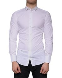 Dolce & Gabbana - Cotton Dress Formal Collared Shirt - Lyst
