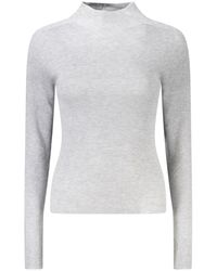 Guess - Grigio Acrylic Sweater - Lyst