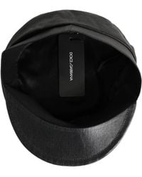 Dolce & Gabbana - Black Cotton Gold Dg Chain Baker Boy Capello Hat - Lyst
