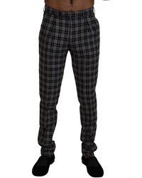 Bencivenga - Elegant Checked Gentleman'S Chinos - Lyst