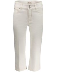 Guess - Bianco Cotton Capri - Lyst