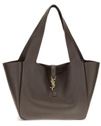 Saint Laurent - Brown Calf Leather Bos Taurus Shoulder Bag - Lyst